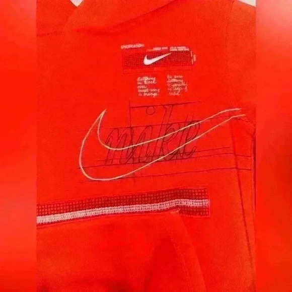 Nike boys toddler matching 2 piece sweat suit black and orange size 2t - Picture 4 of 8